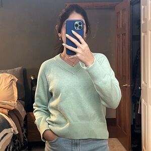 A New Day Light Green Knit Top